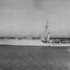 "Albatross", the RAN Seaplane Carrier, built in 1926 at Cockatoo Island, completed in December 1928.  Although out of date when ordered she provided the low cost alternative to the larger aircraft carrier.  Capable of carrying nine aircraft, but during he