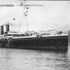 Image: Steamship with two funnels