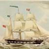 Image: Three masted ship in full sail
